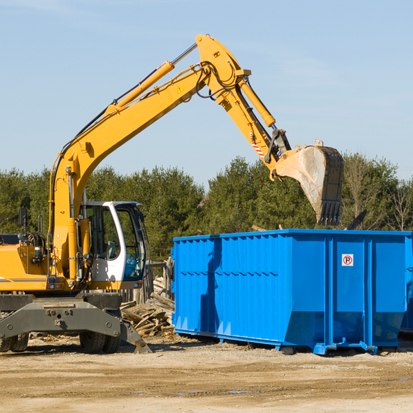 can i choose the location where the residential dumpster will be placed in Zoar Ohio